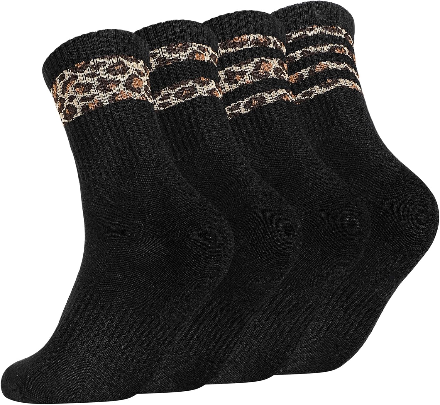 Sportsocken – für Damen, Leopardenmuster