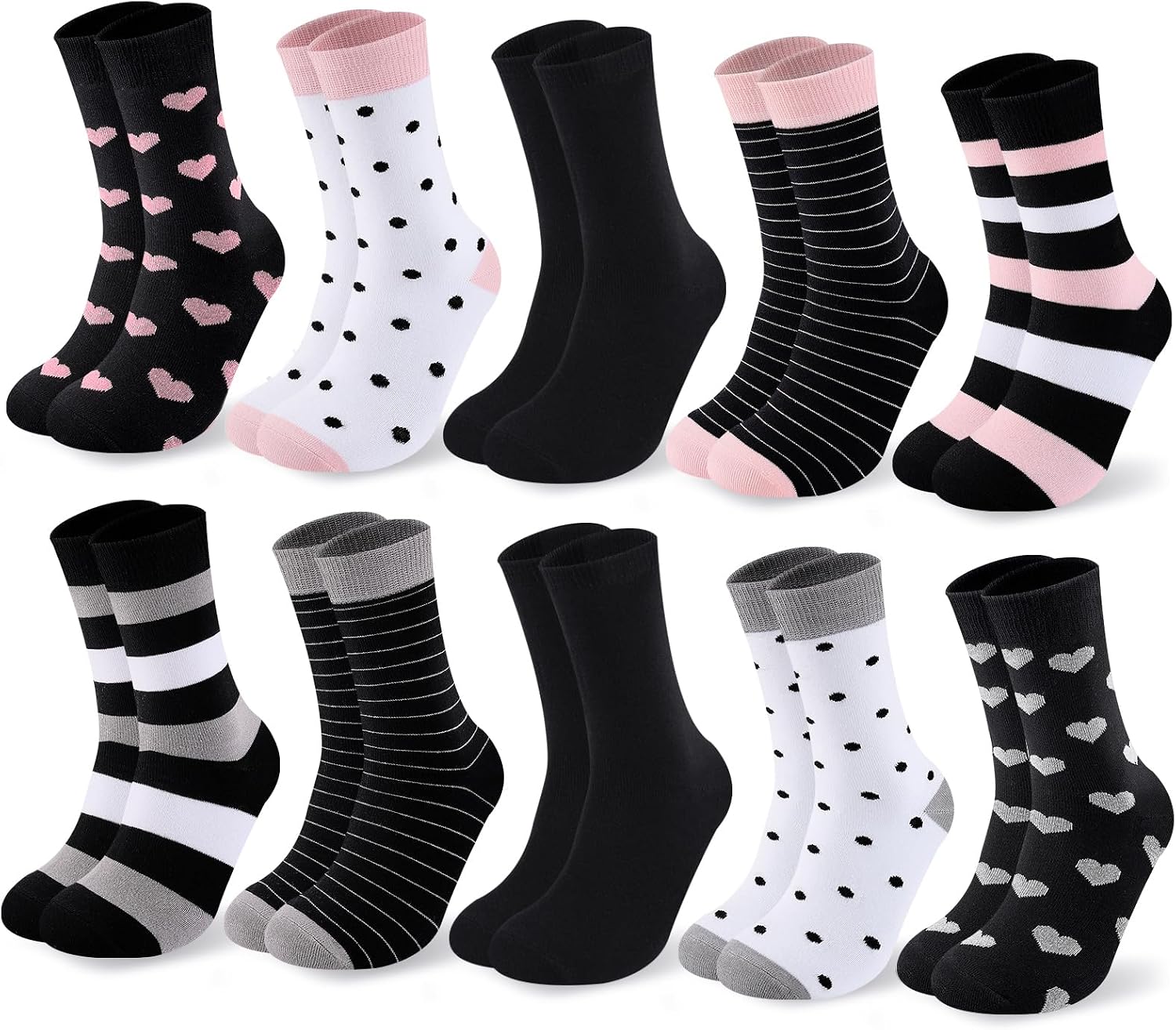 Socken: für Damen, gemustert